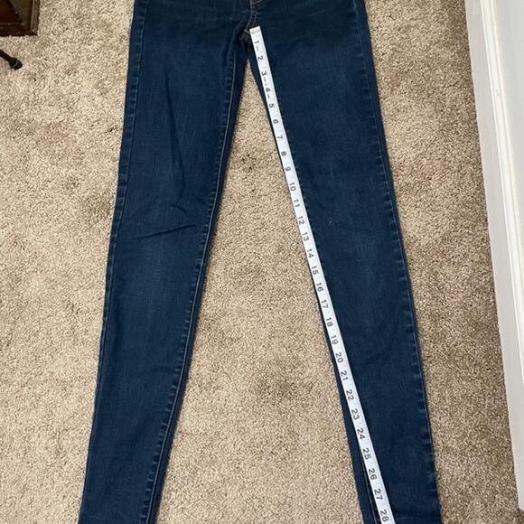 American Eagle Skinny Jegging Dark Wash Jeans Size 2 Long - Picture 7 of 10